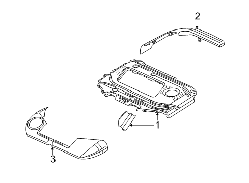 2002 Volkswagen Golf Engine Appearance Cover Diagram 2