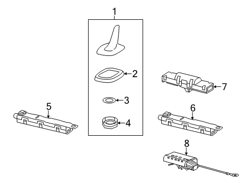2016 Volkswagen Beetle Antenna & Radio Diagram 4