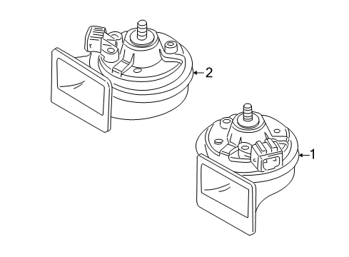 2002 Volkswagen Golf Horn