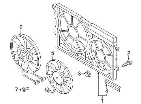 2019 Volkswagen Passat Cooling System, Radiator, Water Pump, Cooling Fan