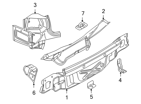2009 Volkswagen Jetta Rear Body