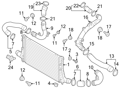 2024 Volkswagen Atlas Cross Sport Intercooler