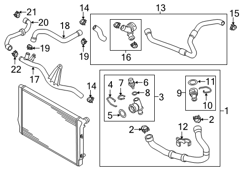 2019 Volkswagen Golf SportWagen Turbocharger Diagram for 04E-145-722-NX