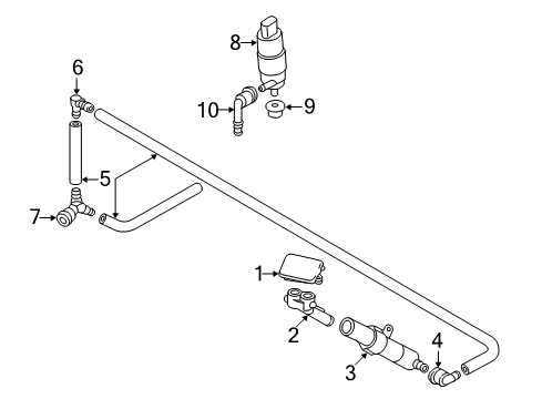 2013 Volkswagen Golf R Washer Components