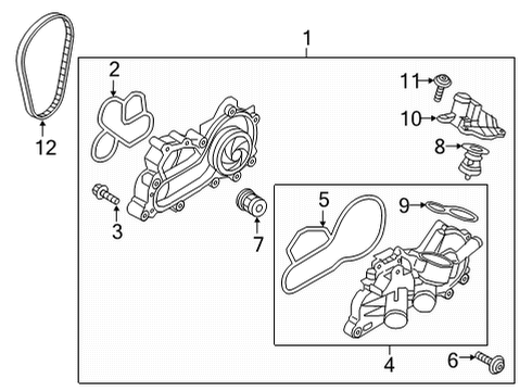 2021 Volkswagen Golf Water Pump