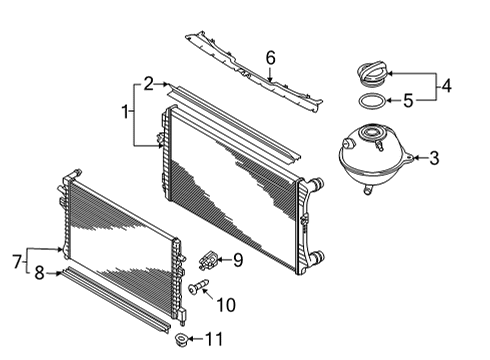 2024 Volkswagen Taos Radiator & Components