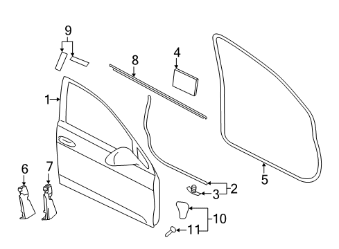 2015 Volkswagen GTI Door & Components