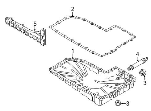 Transmission Pan Gasket Diagram for 0CK-321-371-A