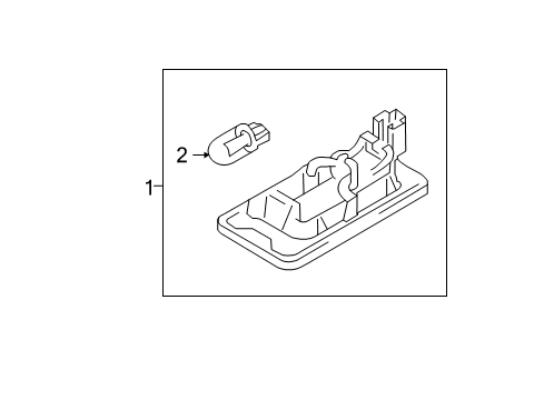2013 Volkswagen Passat License Lamps