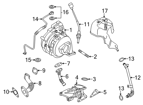 2011 Volkswagen Touareg Turbocharger