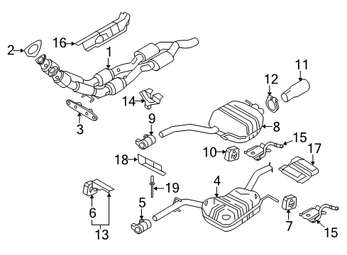 2008 Volkswagen Passat Exhaust Components Diagram 3