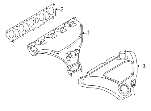 2006 Volkswagen Rabbit Exhaust Manifold