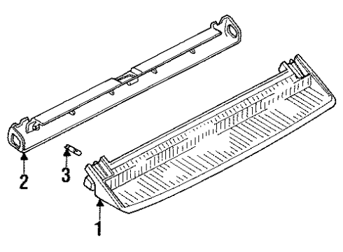1994 Volkswagen Jetta High Mount Lamps