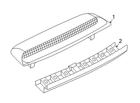 2005 Volkswagen Passat High Mount Lamps Diagram 1