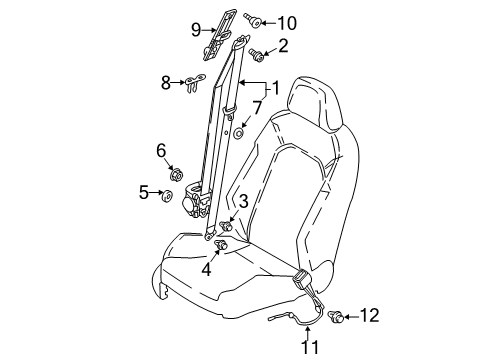 2020 Volkswagen Tiguan Front Seat Belts