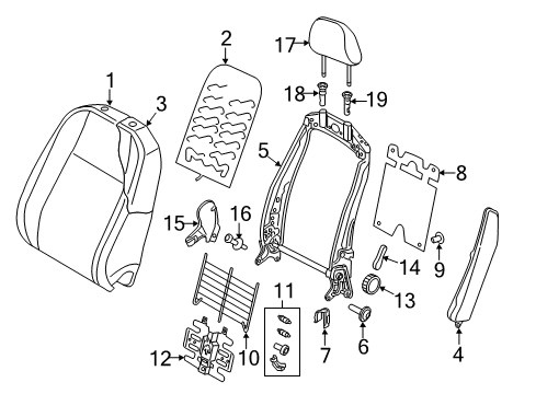 2019 Volkswagen Golf Alltrack Adjust Knob Diagram for 5G4-881-671-A-ZA2