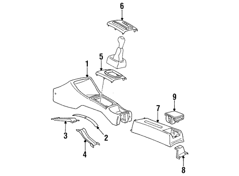 1999 Volkswagen Jetta Console