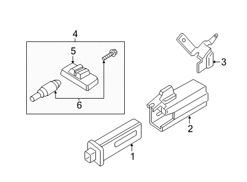 2015 Volkswagen Touareg Tire Pressure Monitoring, Electrical Diagram 1