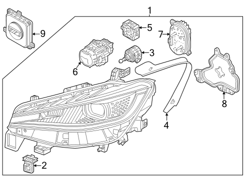 2023 Volkswagen ID.4 Headlamp Components