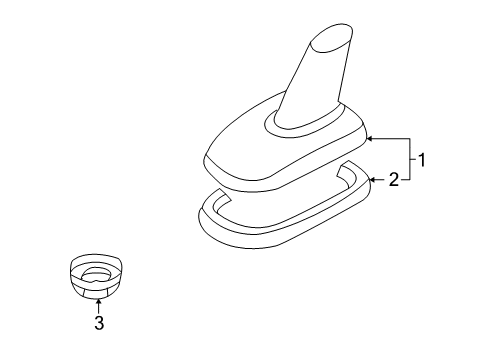 2011 Volkswagen GTI Antenna & Radio Diagram 1