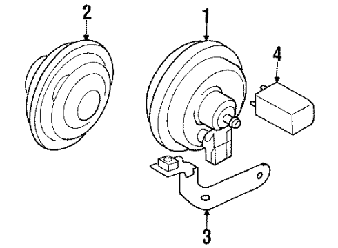 1994 Volkswagen Jetta Horn