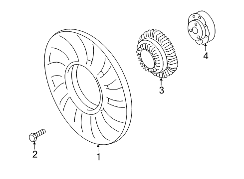 2005 Volkswagen Passat Cooling System, Radiator, Water Pump, Cooling Fan Diagram 2