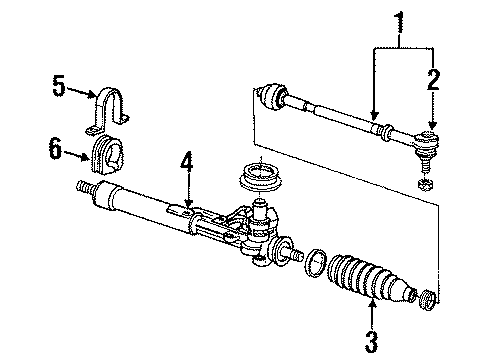 1990 Volkswagen Corrado Steering Column & Wheel, Steering Gear & Linkage