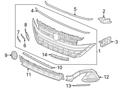 2022 Volkswagen Arteon Grille & Components
