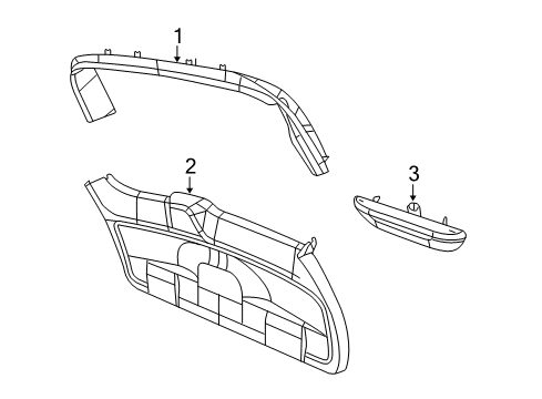 2012 Volkswagen Routan Interior Trim - Lift Gate