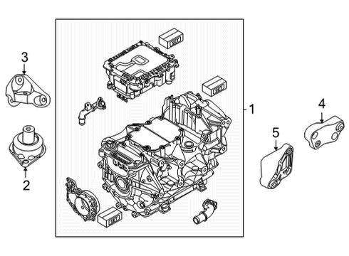 2021 Volkswagen ID.4 Traction Motor Components Diagram 1