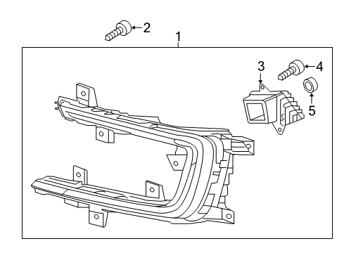 2015 Volkswagen e-Golf Daytime Run Lamp Diagram for 5GE-941-056-B