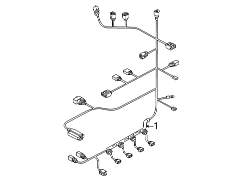 2013 Volkswagen Golf R Wiring Harness
