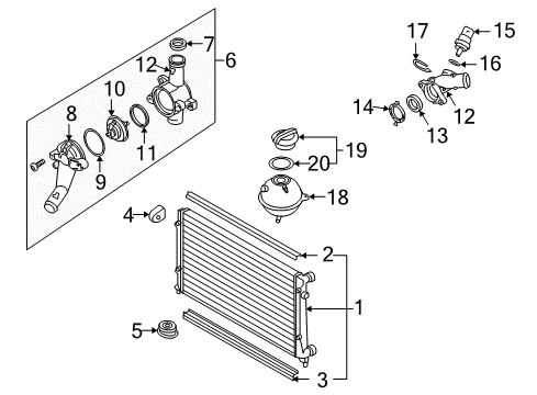 2006 Volkswagen Rabbit Radiator & Components