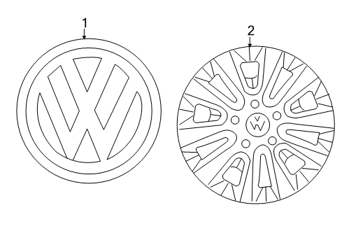 2012 Volkswagen Routan Wheel Covers & Trim