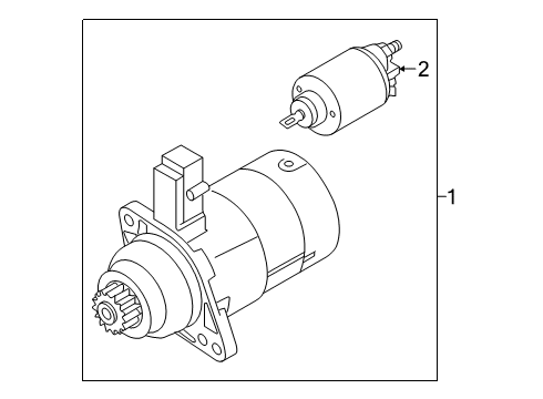 2019 Volkswagen Golf SportWagen Starter, Electrical Diagram 1