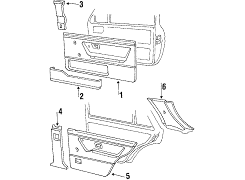 1992 Volkswagen Jetta Interior Trim