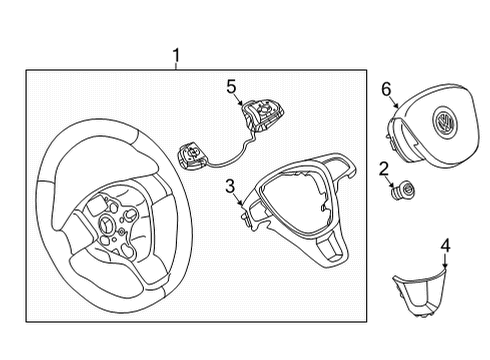 2021 Volkswagen Atlas Steering Column & Wheel, Steering Gear & Linkage Diagram 4
