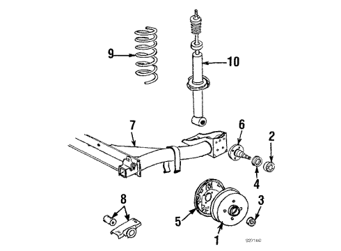 1986 Volkswagen Scirocco Shock Diagram for 533-513-033