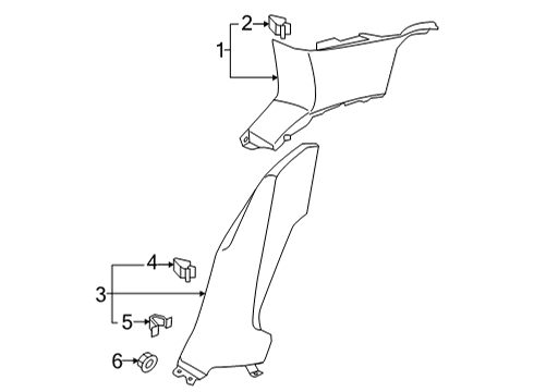 2024 Volkswagen GTI Interior Trim - Quarter Panels