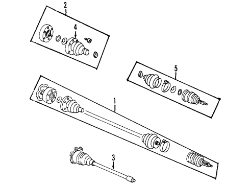 2005 Volkswagen Beetle Front Axle Shafts & Joints, Drive Axles