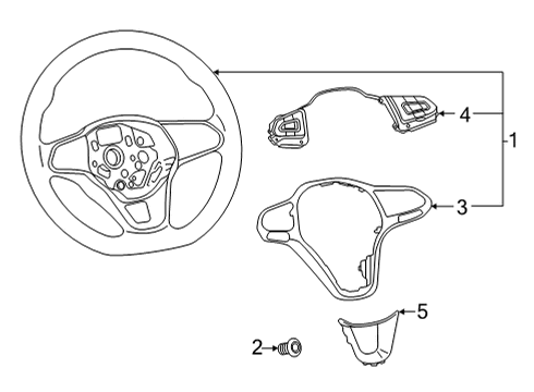 2022 Volkswagen Arteon Steering Column & Wheel, Steering Gear & Linkage Diagram 5