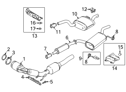2021 Volkswagen Passat Exhaust Components