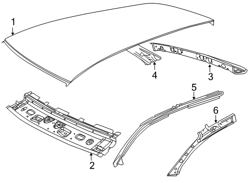 2009 Volkswagen Jetta Roof & Components