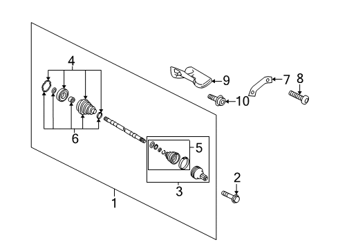 2013 Volkswagen Jetta Drive Axles - Front Diagram 11