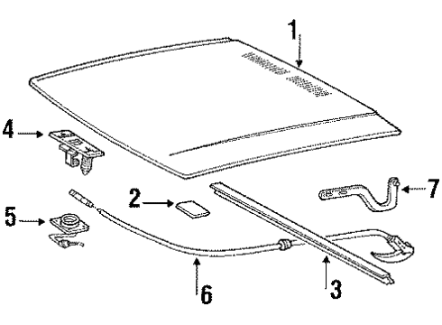1988 Volkswagen Fox Hood & Components