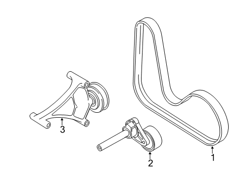 2013 Volkswagen Jetta Belts & Pulleys, Maintenance Diagram 4
