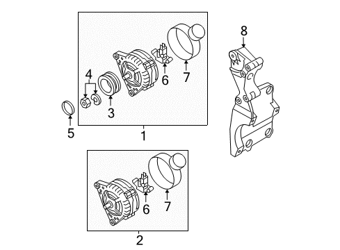2008 Volkswagen Jetta Alternator Diagram 2