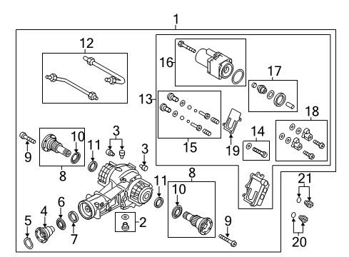 003-507-325 - Genuine Volkswagen Stub Shaft Bolt