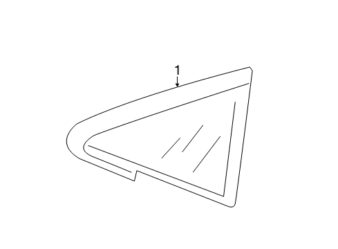 2015 Volkswagen Golf Glass Diagram for 5G0-845-412-E-NVB