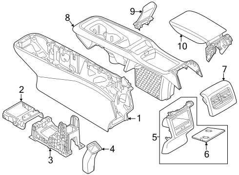 2023 Volkswagen ID.4 Console